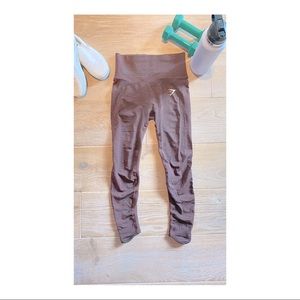 Gymshark Brown Marl Vital Rise Leggings (S)